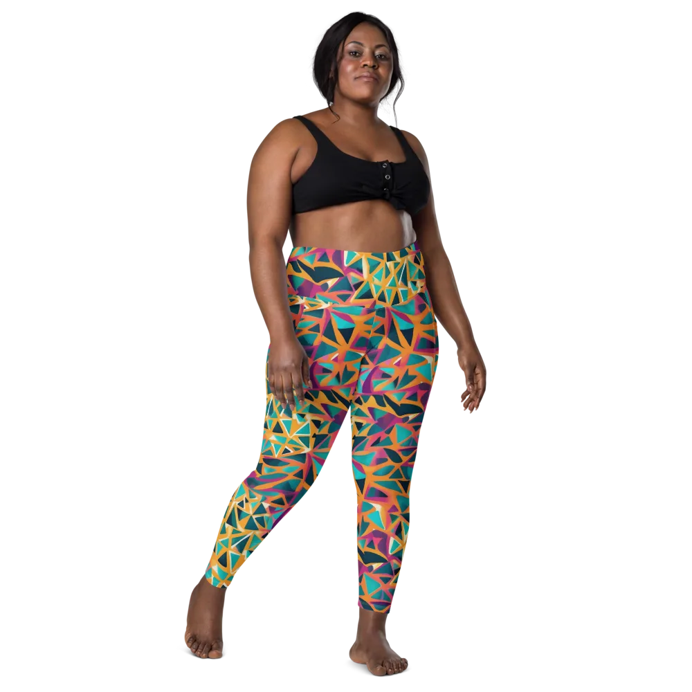 Magma Matrix on Leggings with Pockets — Front