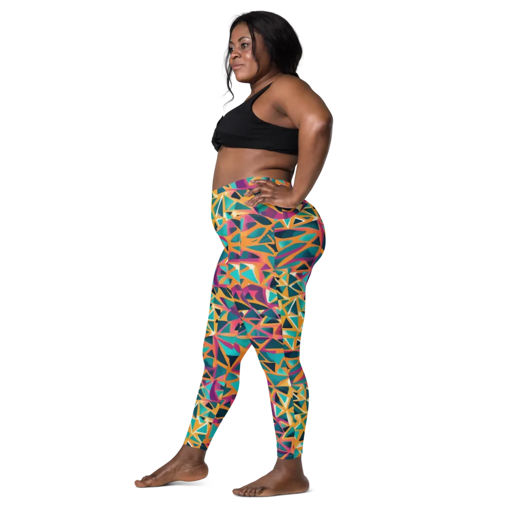 Magma Matrix on Leggings with Pockets — Left