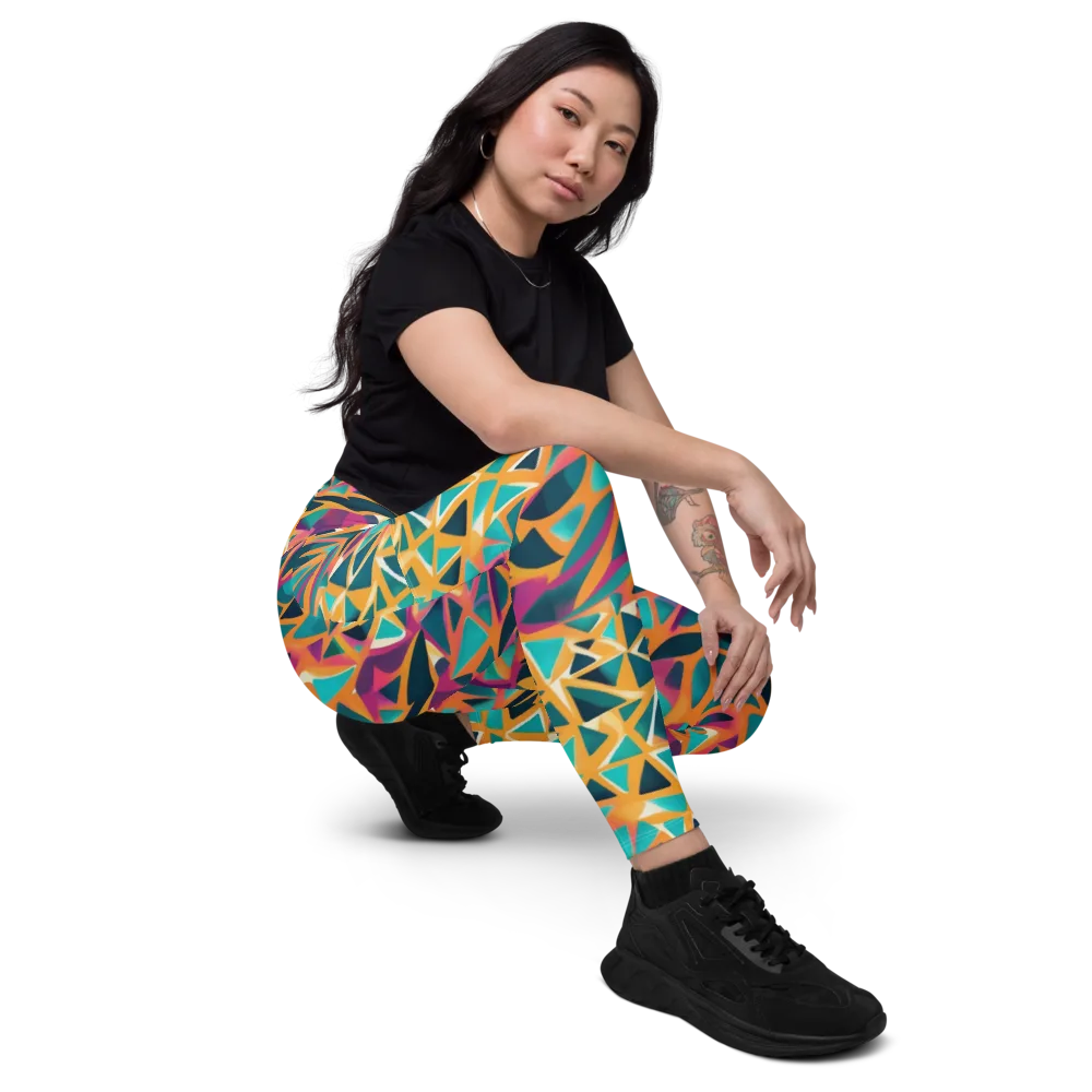 Magma Matrix on Leggings with Pockets — Right Front