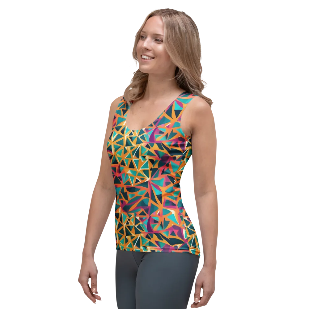 Magma Matrix on Women's Tank Top — Left Front