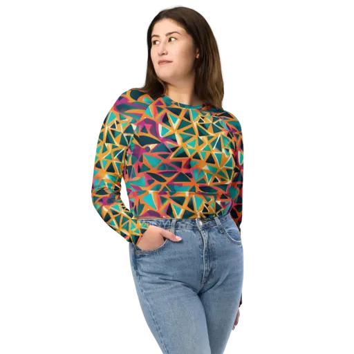 Magma Matrix on a Long Sleeve Crop Top