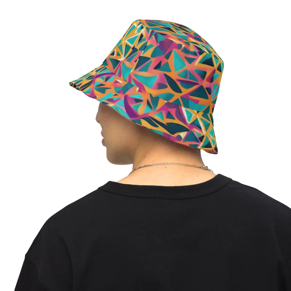Magma Matrix on Reversible Bucket Hat — Back Inside
