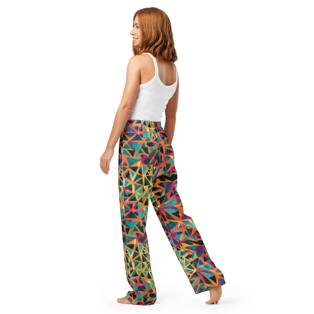 Magma Matrix on Women's Pajama Pants — Back