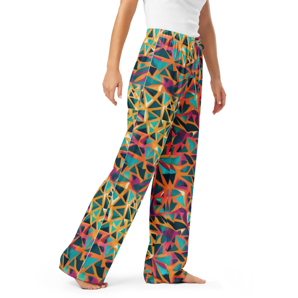 Magma Matrix on Women's Pajama Pants — Right Front