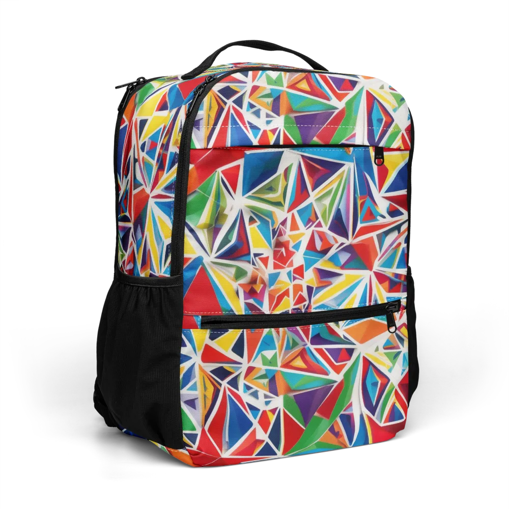 Facet Frenzy on Utility Backpack — Right Front
