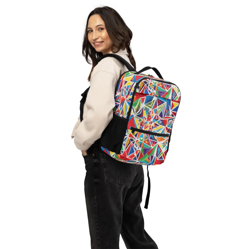 Facet Frenzy on Utility Backpack — Back