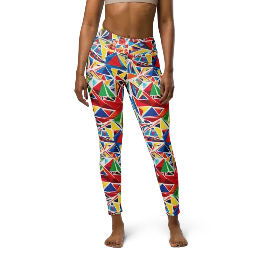 Facet Frenzy on a Yoga Leggings