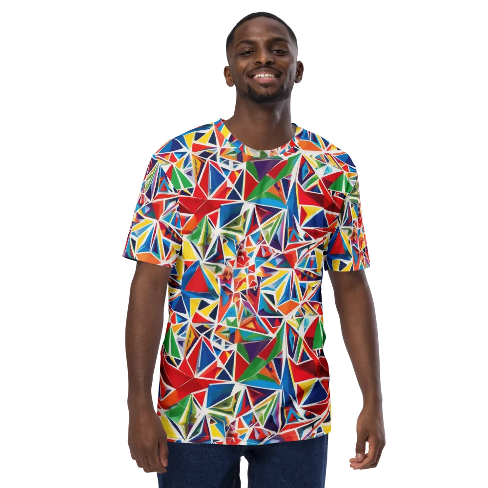 Facet Frenzy on Men's Crew Neck T-Shirt — Front