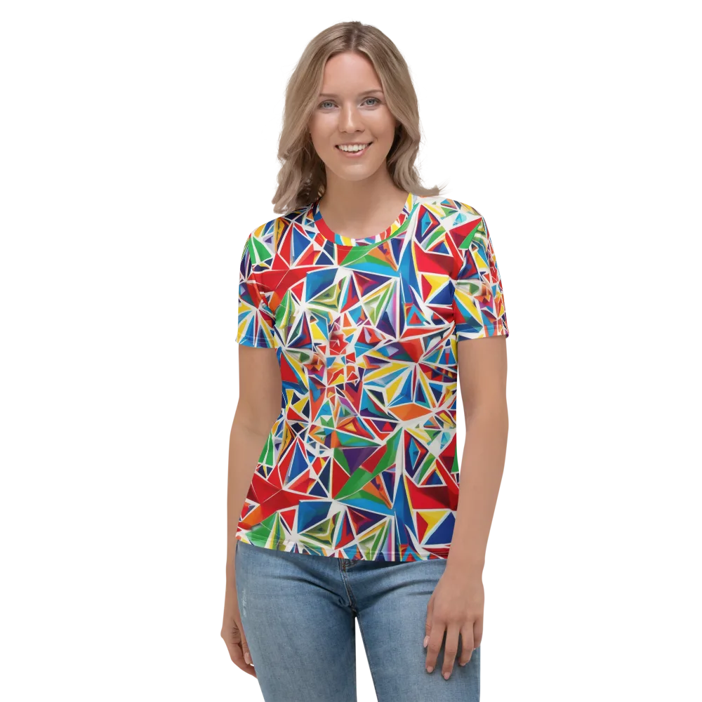 Facet Frenzy on Women's Crew Neck T-Shirt — Front