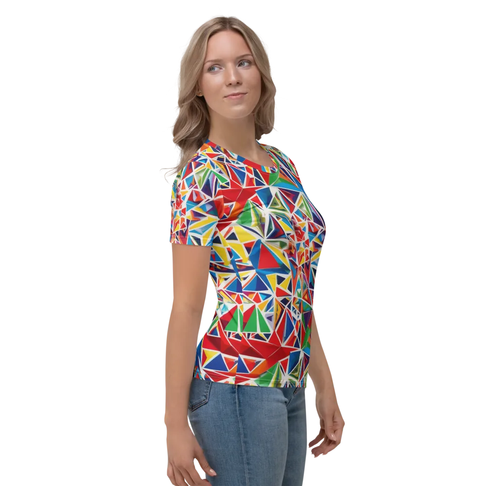 Facet Frenzy on Women's Crew Neck T-Shirt — Right