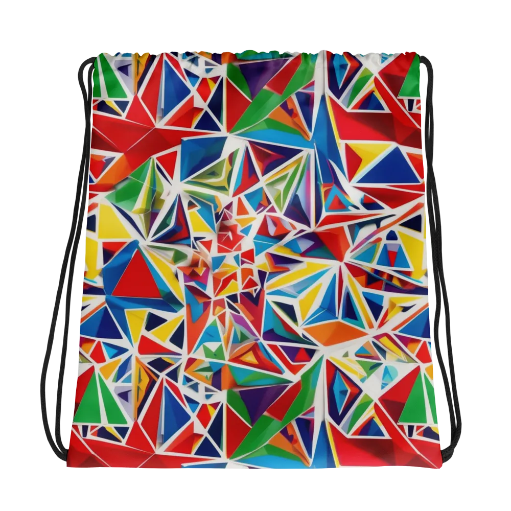 Facet Frenzy on Drawstring Bag — Photo