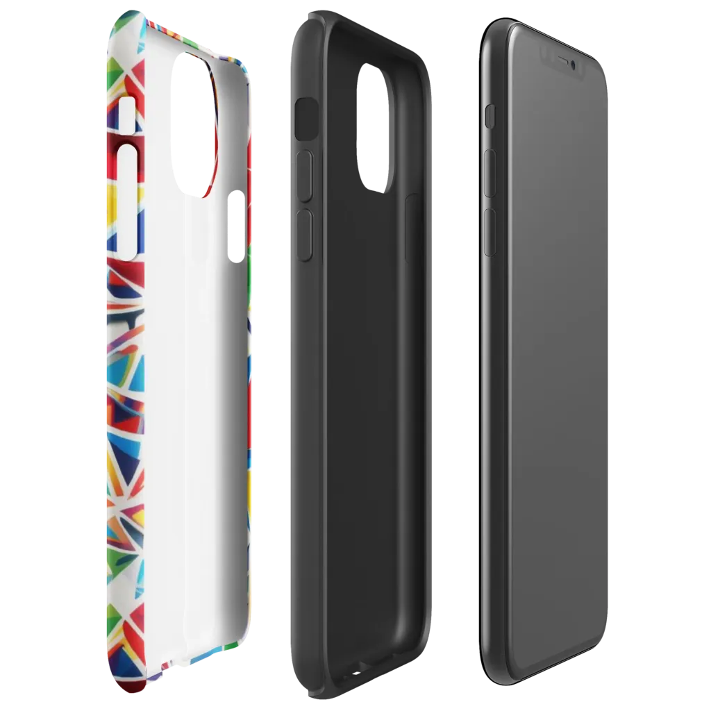 Facet Frenzy on Tough Case for iPhone® — Right