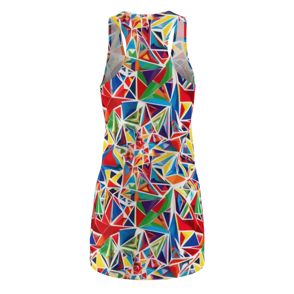 Facet Frenzy on Racerback Dress — Back