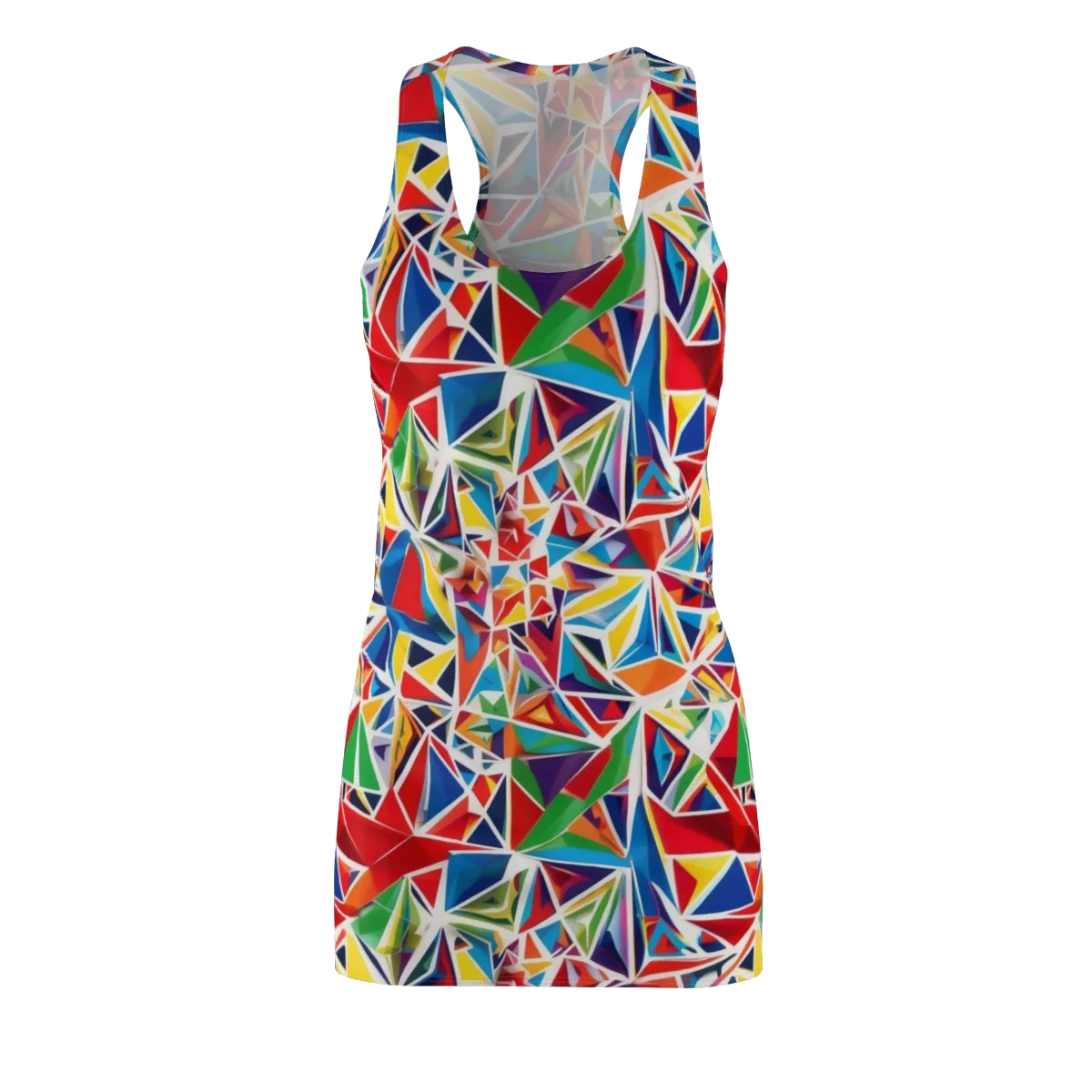 Facet Frenzy on Racerback Dress — Front