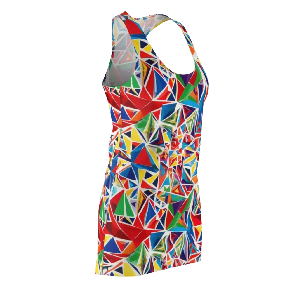 Facet Frenzy on Racerback Dress — Front Side