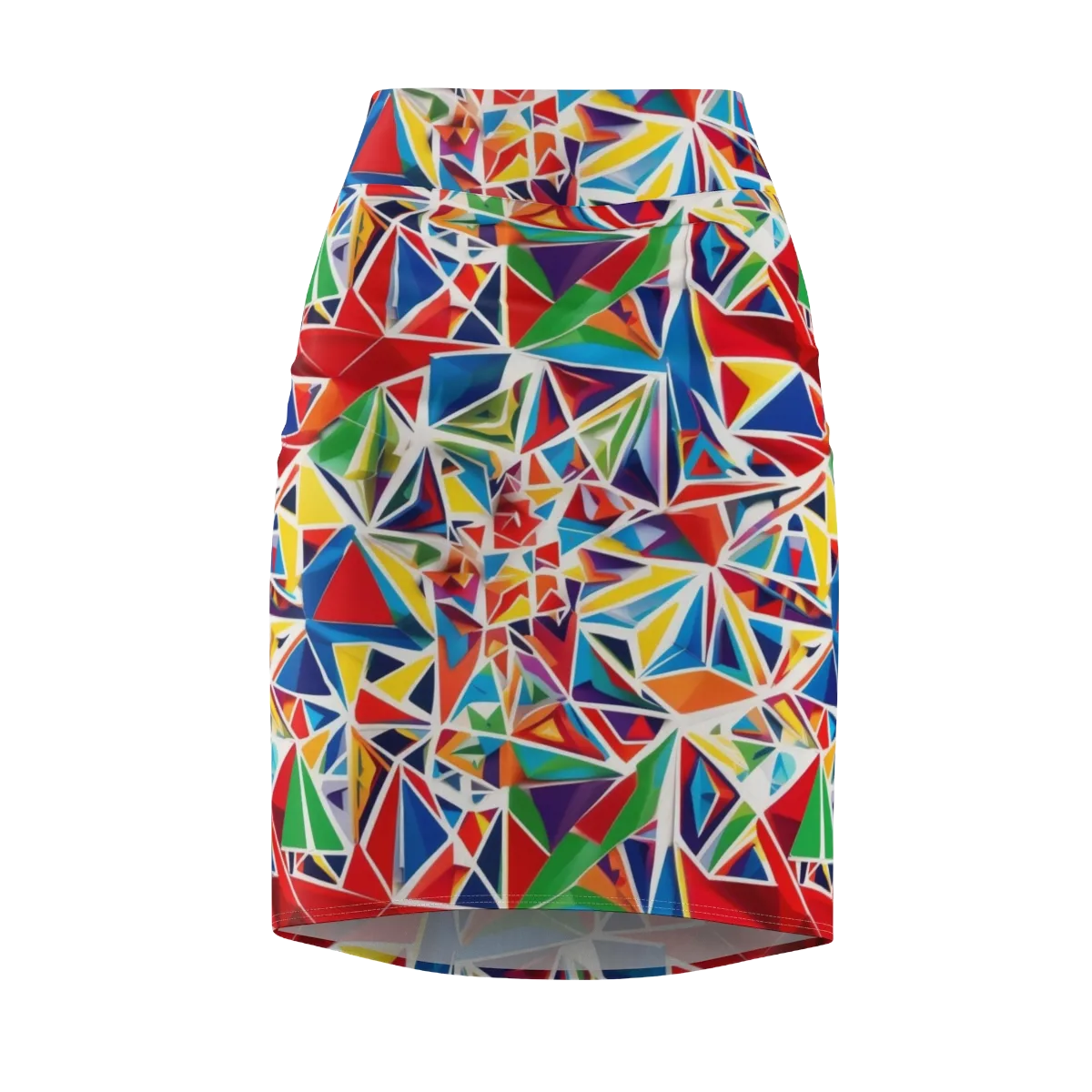 Facet Frenzy on Pencil Skirt — Front