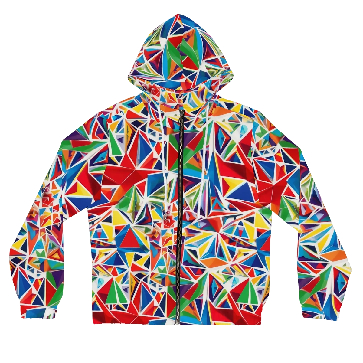Facet Frenzy on Women's Full-Zip Hoodie — Front