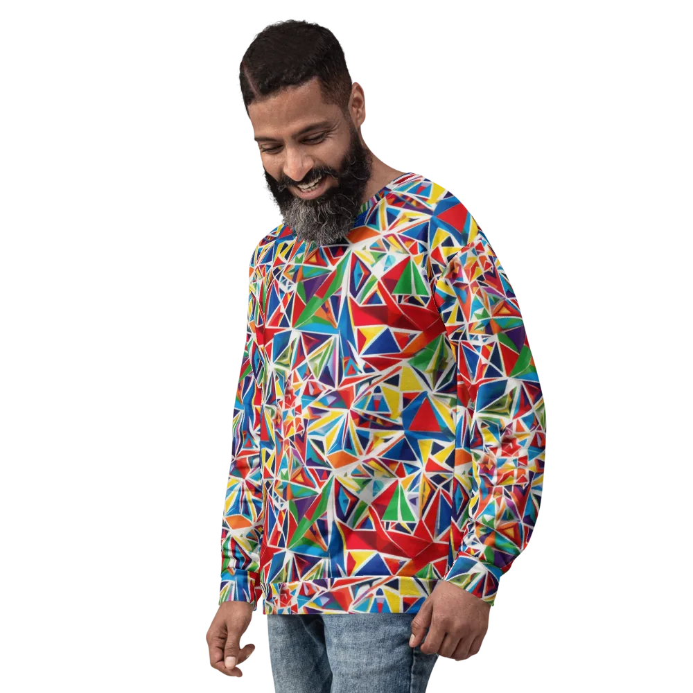 Facet Frenzy on Sweatshirt — Left Front