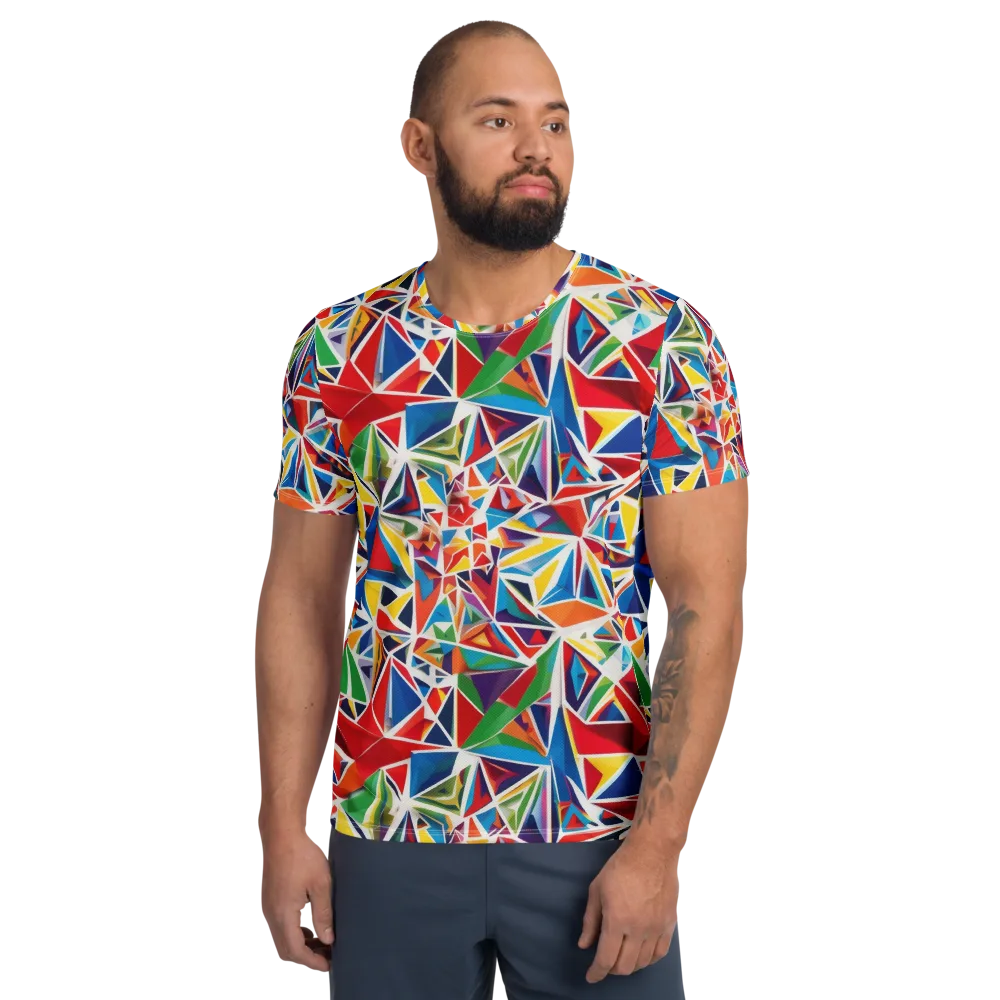 Facet Frenzy on Men's Athletic T-Shirt — Front