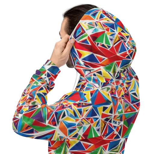 Facet Frenzy on a Hoodie