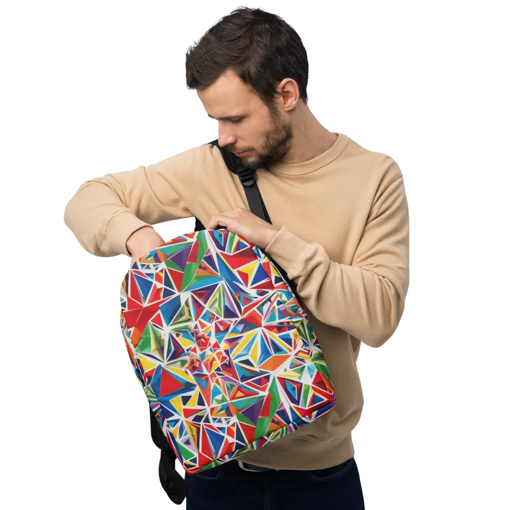 Facet Frenzy on Minimalist Backpack — Front