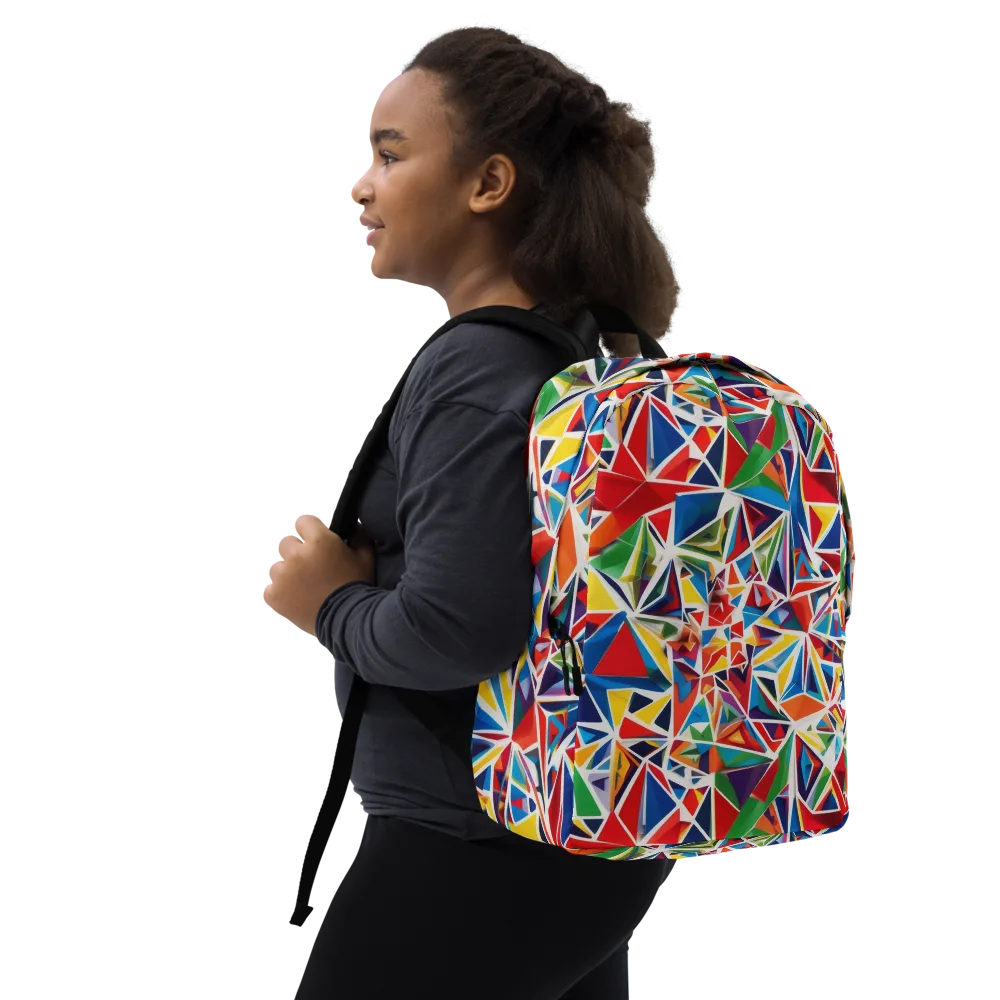 Facet Frenzy on Minimalist Backpack — Right Front