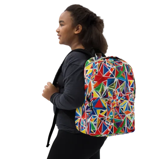 Facet Frenzy on a Minimalist Backpack