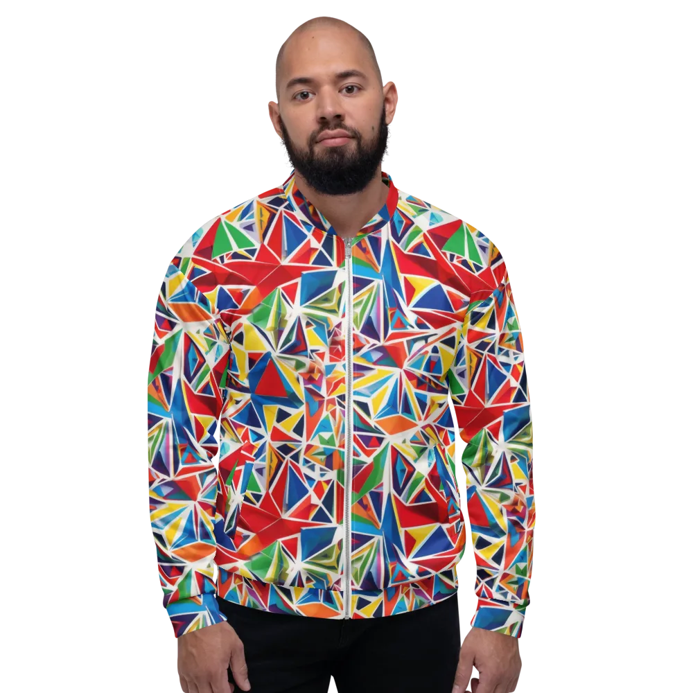 Facet Frenzy on Bomber Jacket — Front