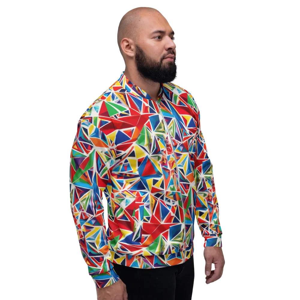 Facet Frenzy on Bomber Jacket — Right