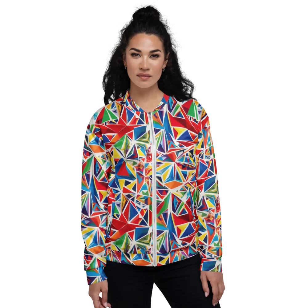 Facet Frenzy on Bomber Jacket — Front