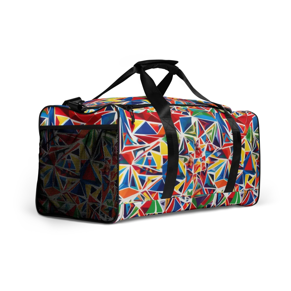 Facet Frenzy on Duffle Bag — Right Front