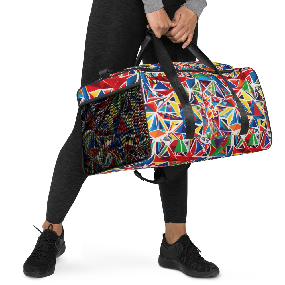 Facet Frenzy on Duffle Bag — Right Front