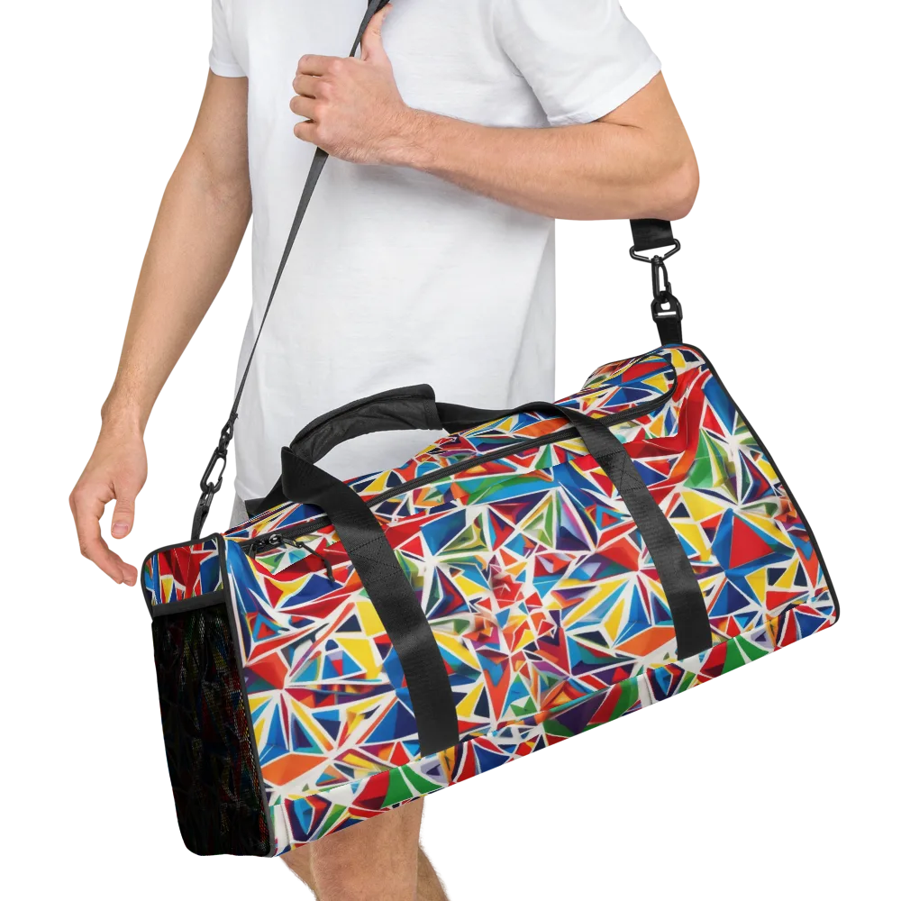 Facet Frenzy on Duffle Bag — Right Front