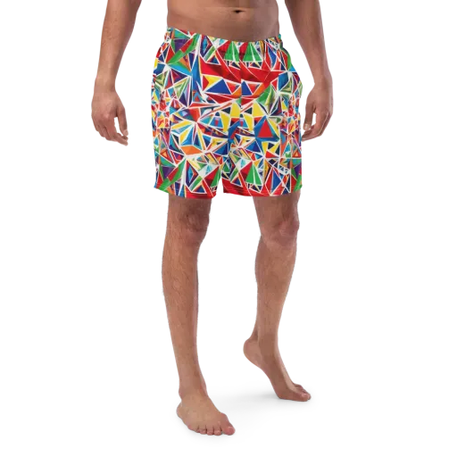 Facet Frenzy on a Swim Trunks