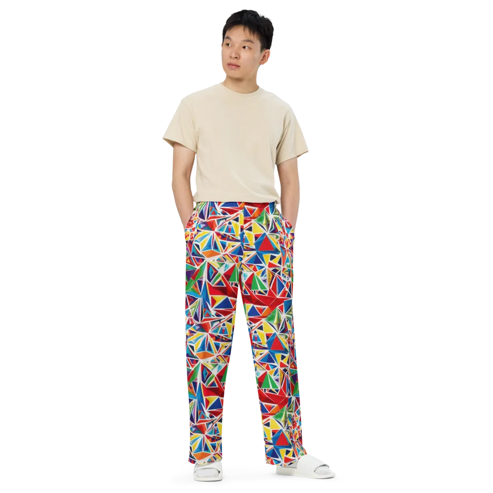 Facet Frenzy on Wide-Leg Pants — Front