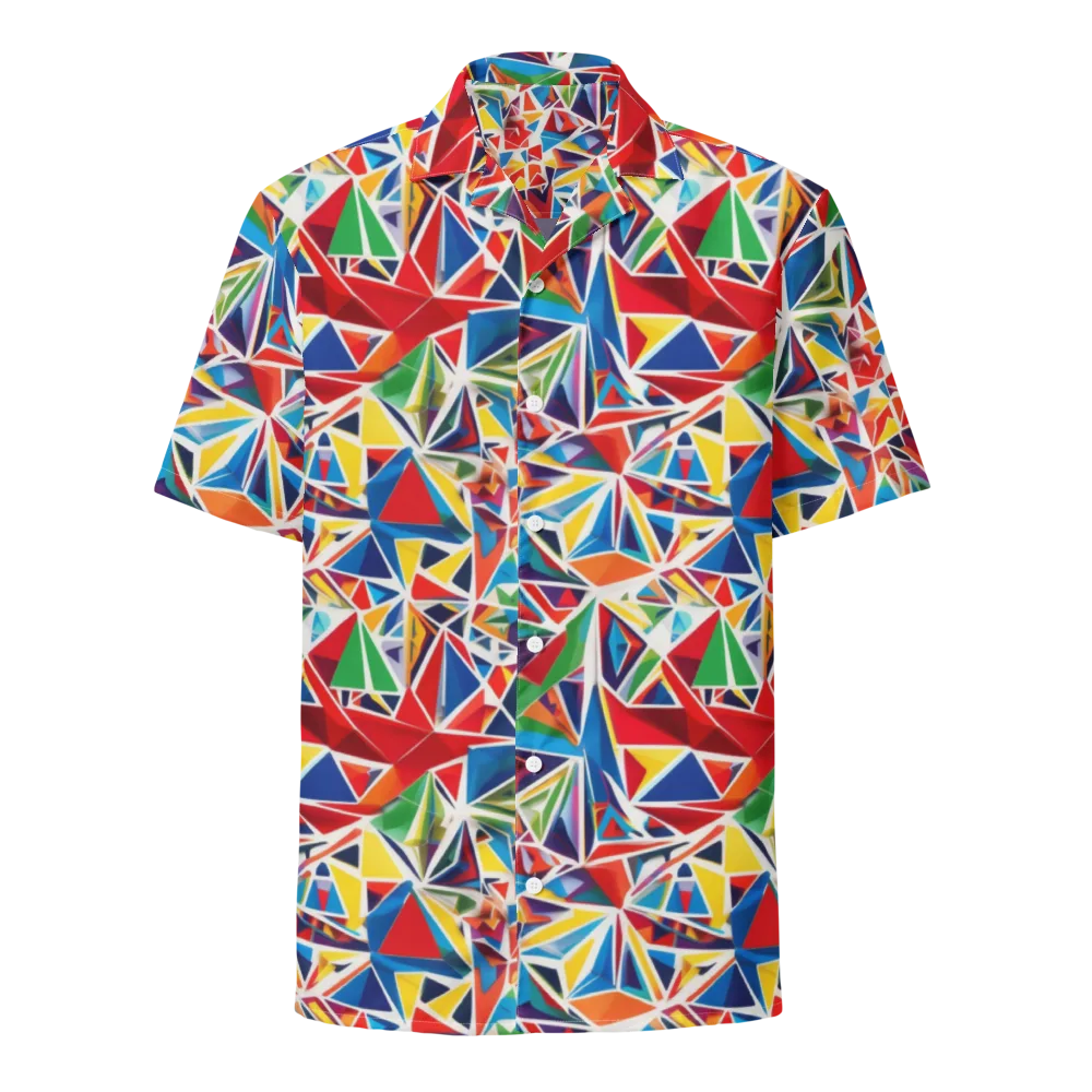 Facet Frenzy on Button Shirt — Front