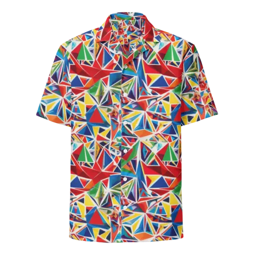 Facet Frenzy on a Button Shirt