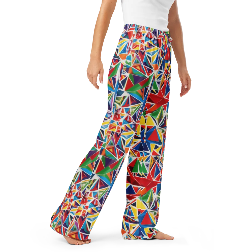 Facet Frenzy on Women's Pajama Pants — Right Front