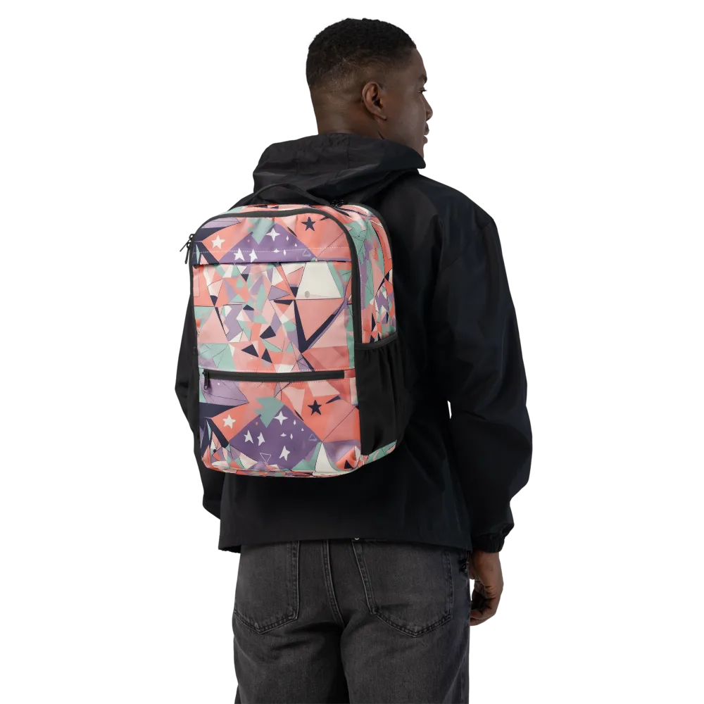 Coral Prism on Utility Backpack — Back