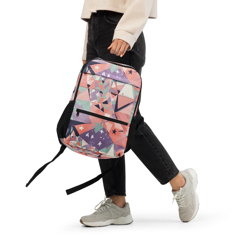 Coral Prism on Utility Backpack — Front