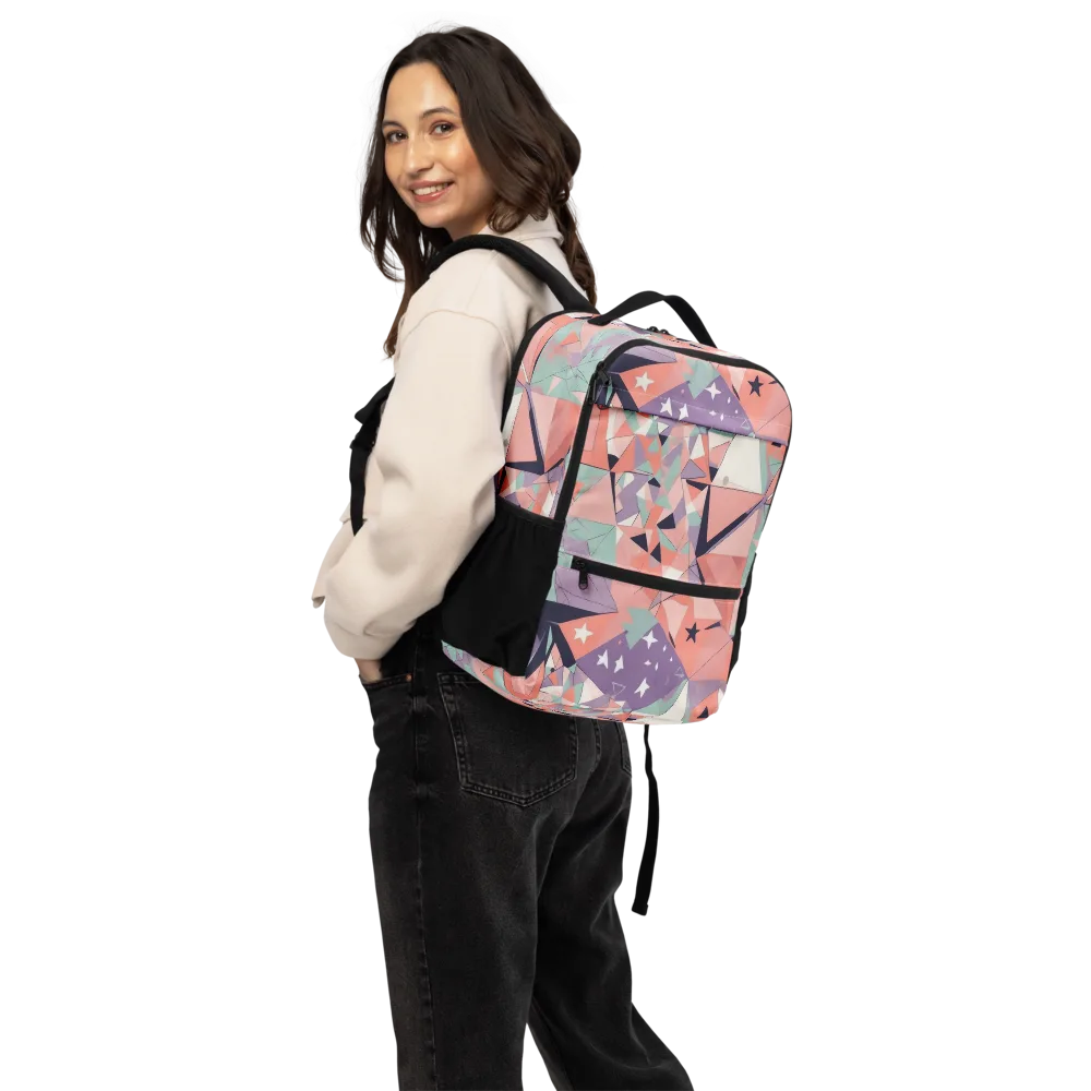 Coral Prism on Utility Backpack — Back