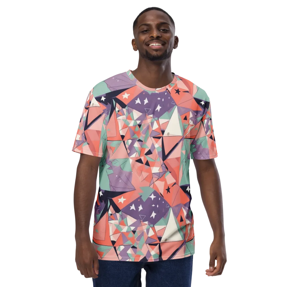 Coral Prism on Men's Crew Neck T-Shirt — Front