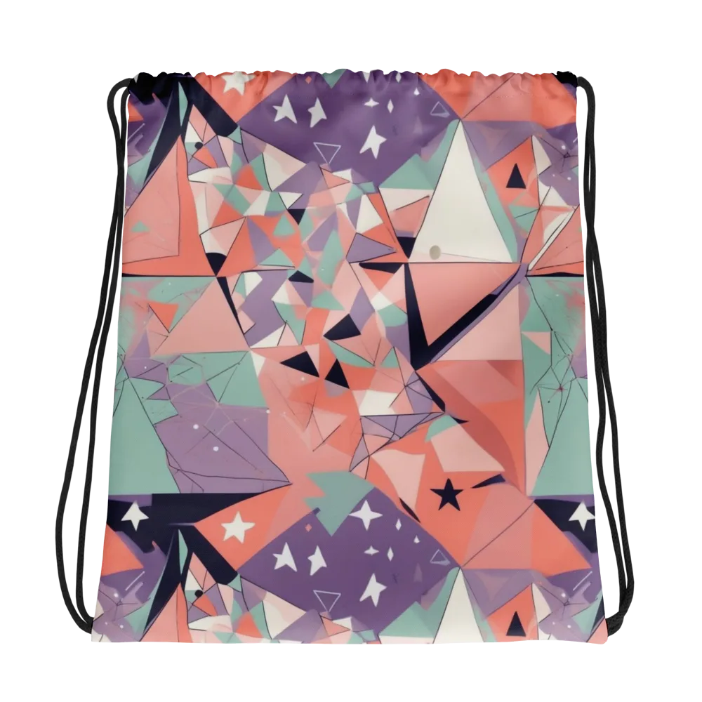 Coral Prism on Drawstring Bag — Photo