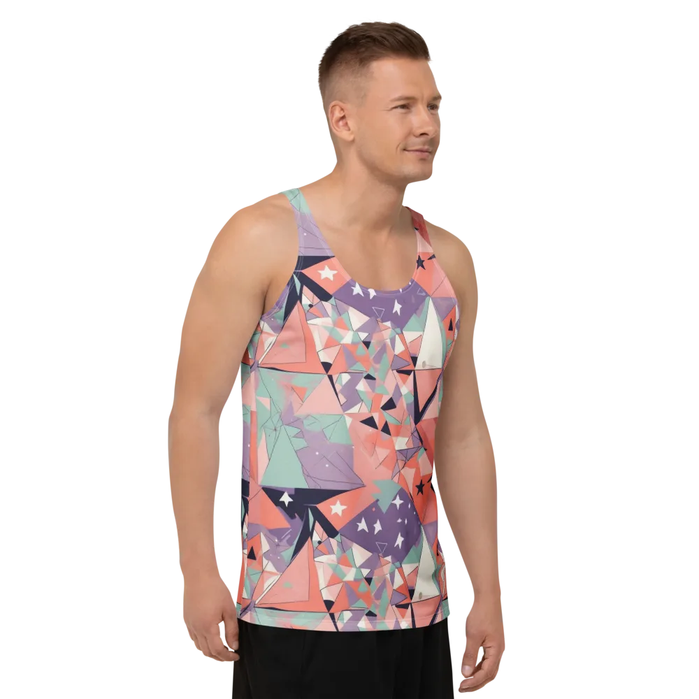 Coral Prism on Men's Tank Top — Right Front