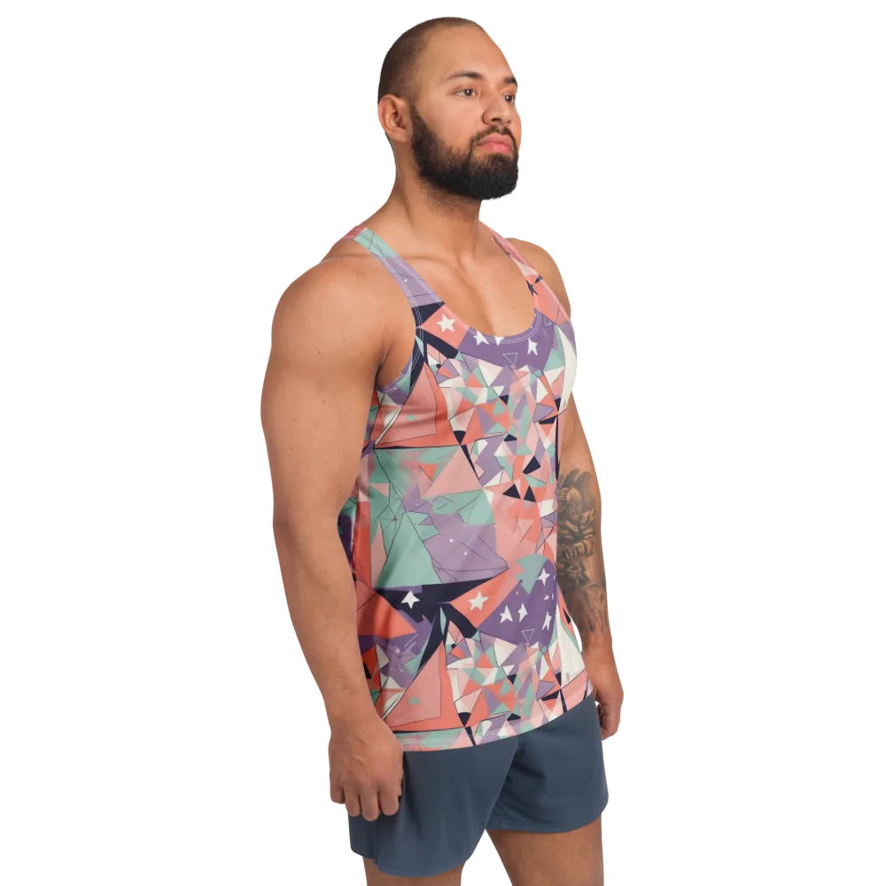 Coral Prism on Men's Tank Top — Right Front