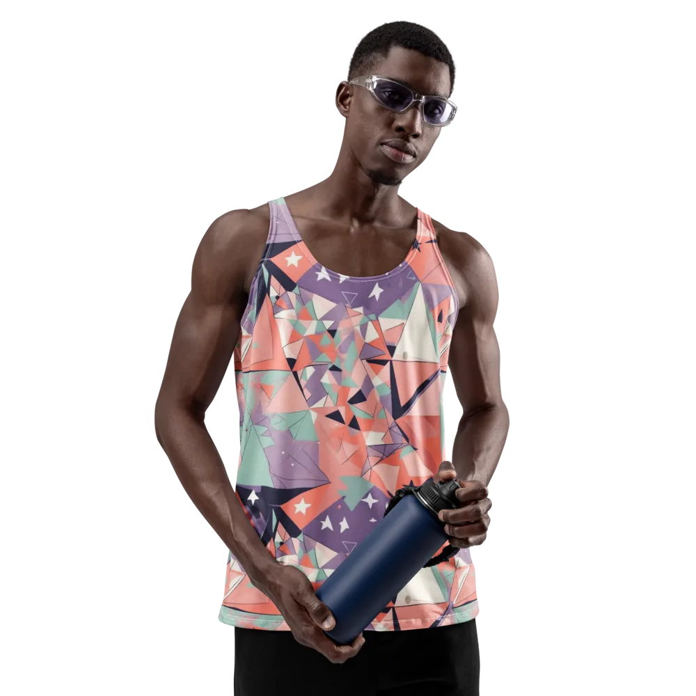 Coral Prism on Men's Tank Top — Front