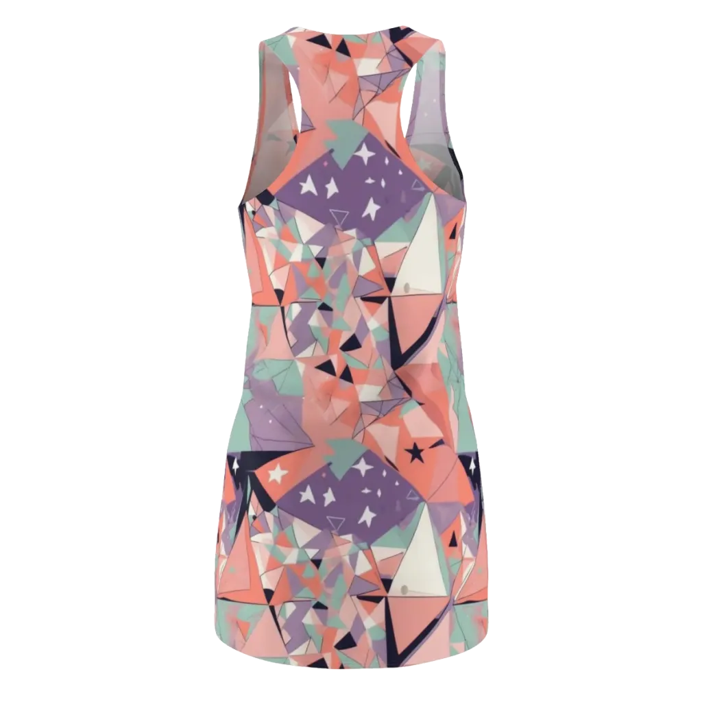 Coral Prism on Racerback Dress — Back