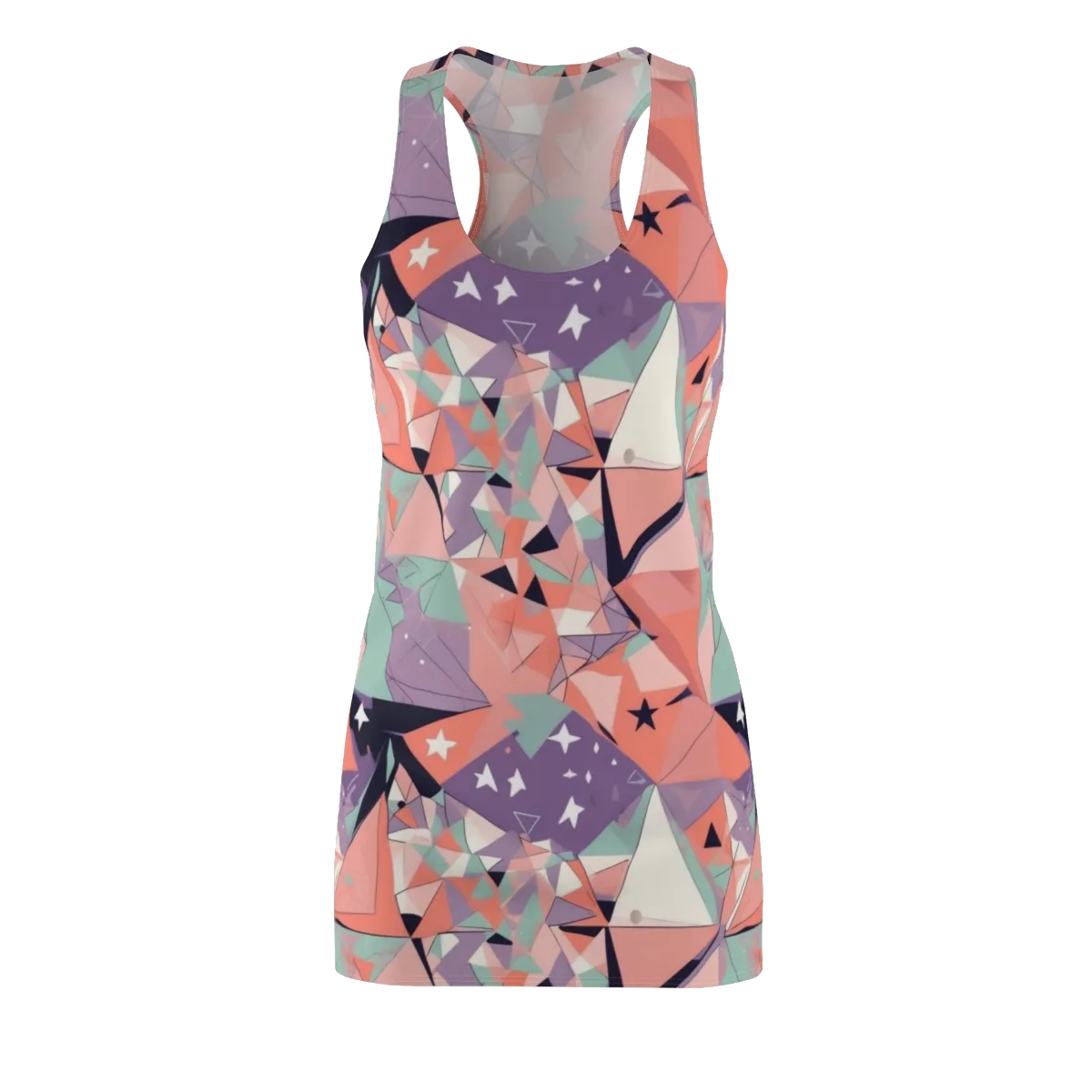 Coral Prism on Racerback Dress — Front