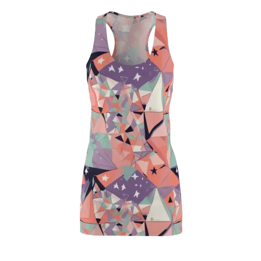 Coral Prism on a Racerback Dress