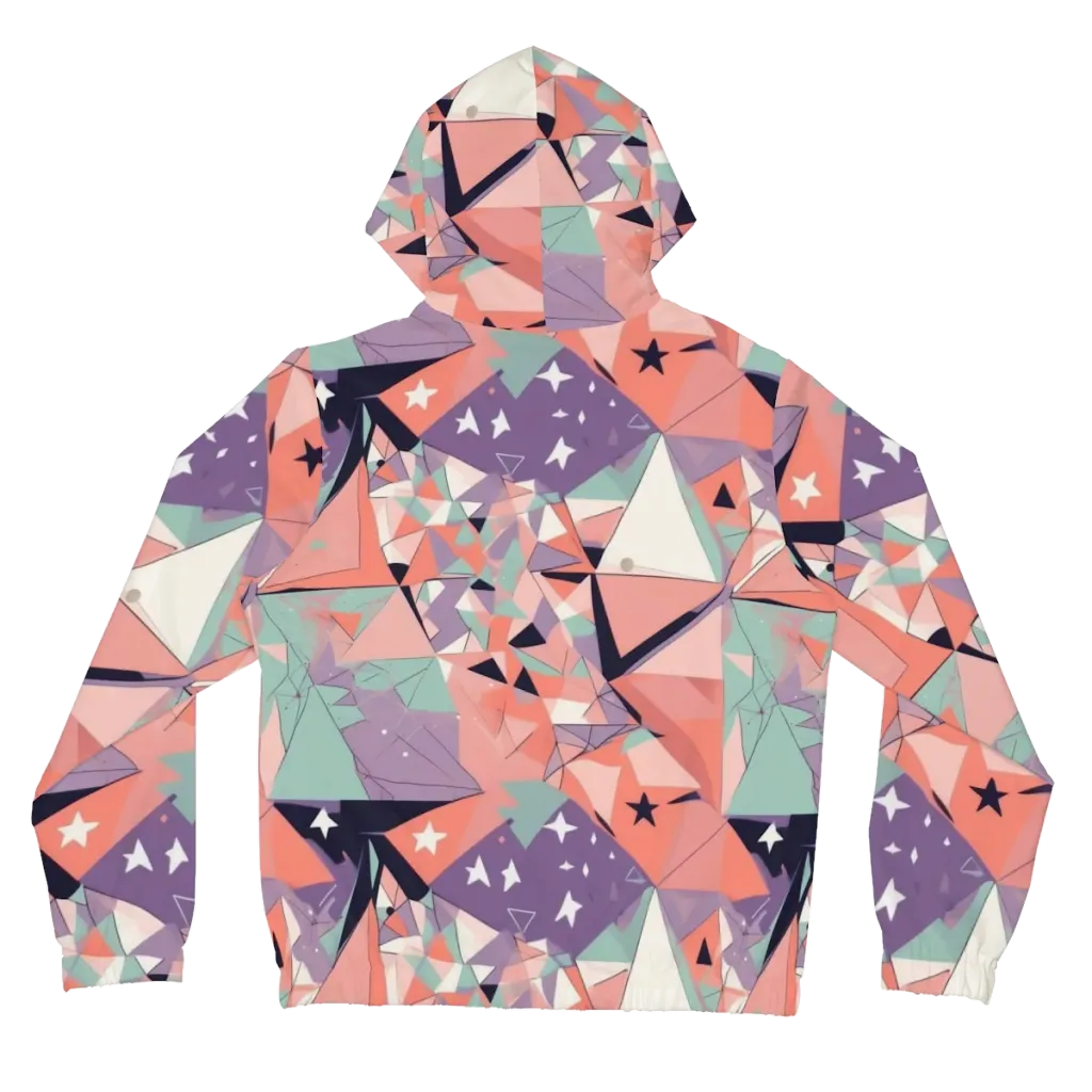 Coral Prism on Women's Full-Zip Hoodie — Back